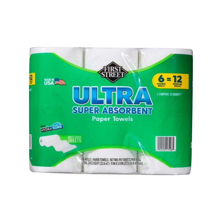 Toalla en rollo ultra absorbente First Street