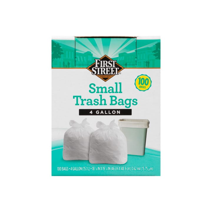 Bolsas para basura 4 galones First Street