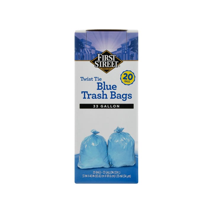 Bolsas azul para basura 33 galones First Street