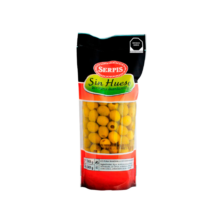 Aceituna manzanilla sin hueso Serpis