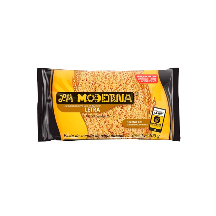Pasta de letra La Moderna