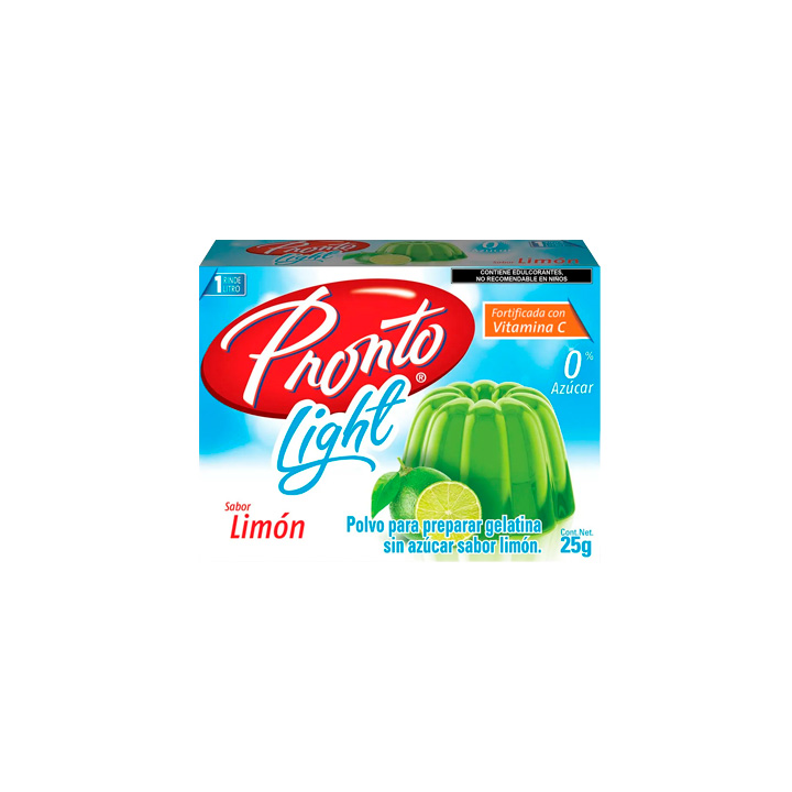 Gelatina light sabor limón Pronto