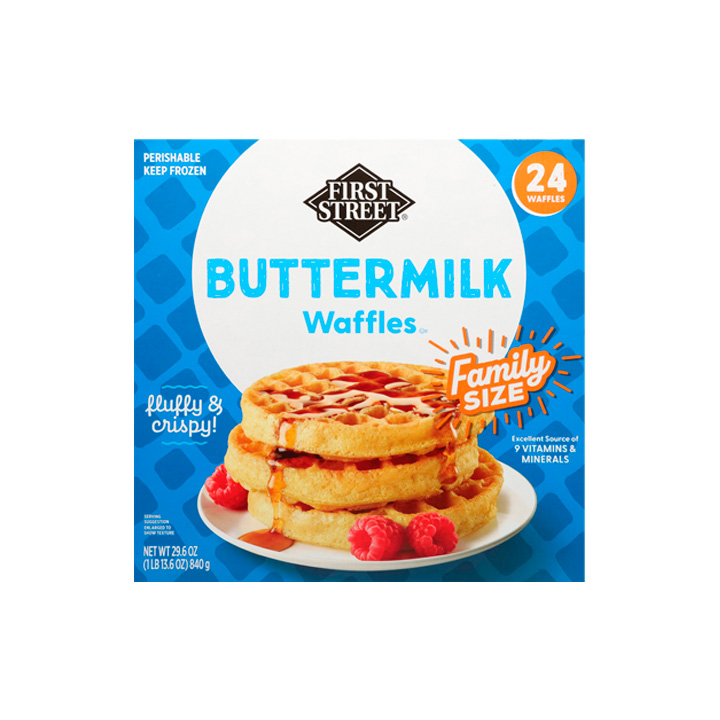 Waffles mantequilla First Street