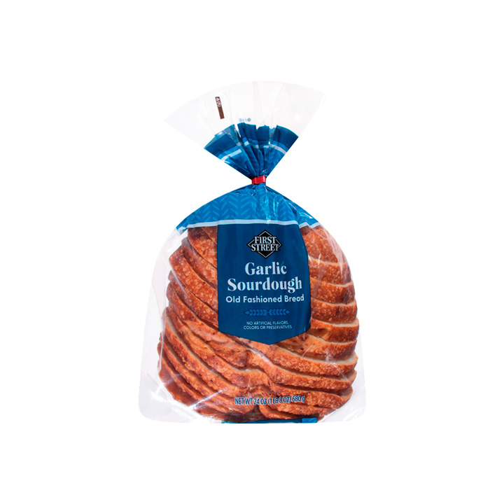 Pan de masa madre con ajo First Street